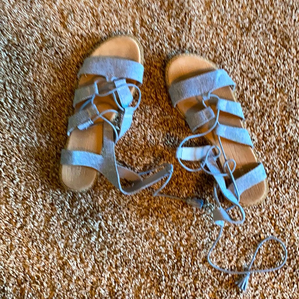 Navy blue sandals